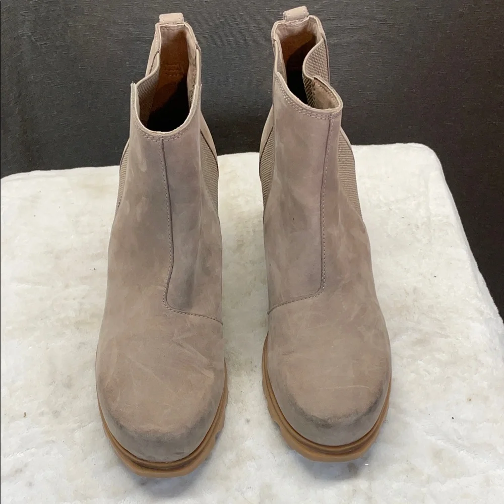 Sorel Joan of Arctic Wedge III Tan Wedge Ankle Boots